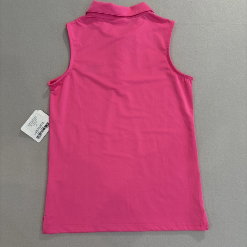 NWT Birdies & Bows XS PINK BARBASOL CHAMPIONSHIP "High Golf" Polo Ruffled Womens - Picture 6 of 7